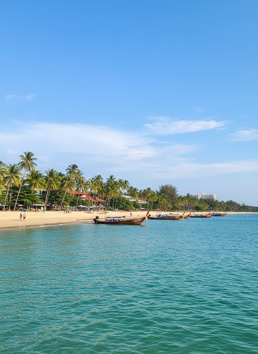 Pattaya beach Thailand tropical coastline