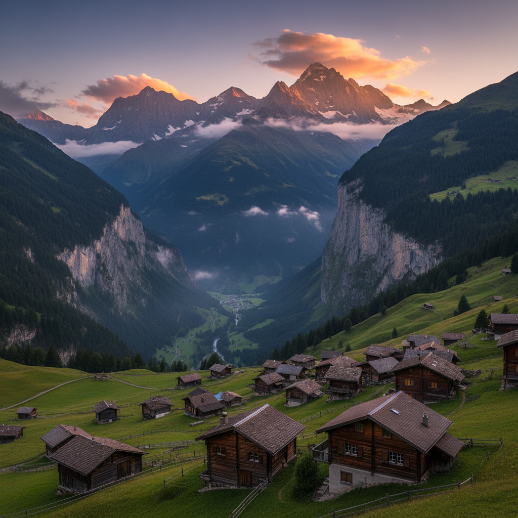Gimmelwald Village Alps 1